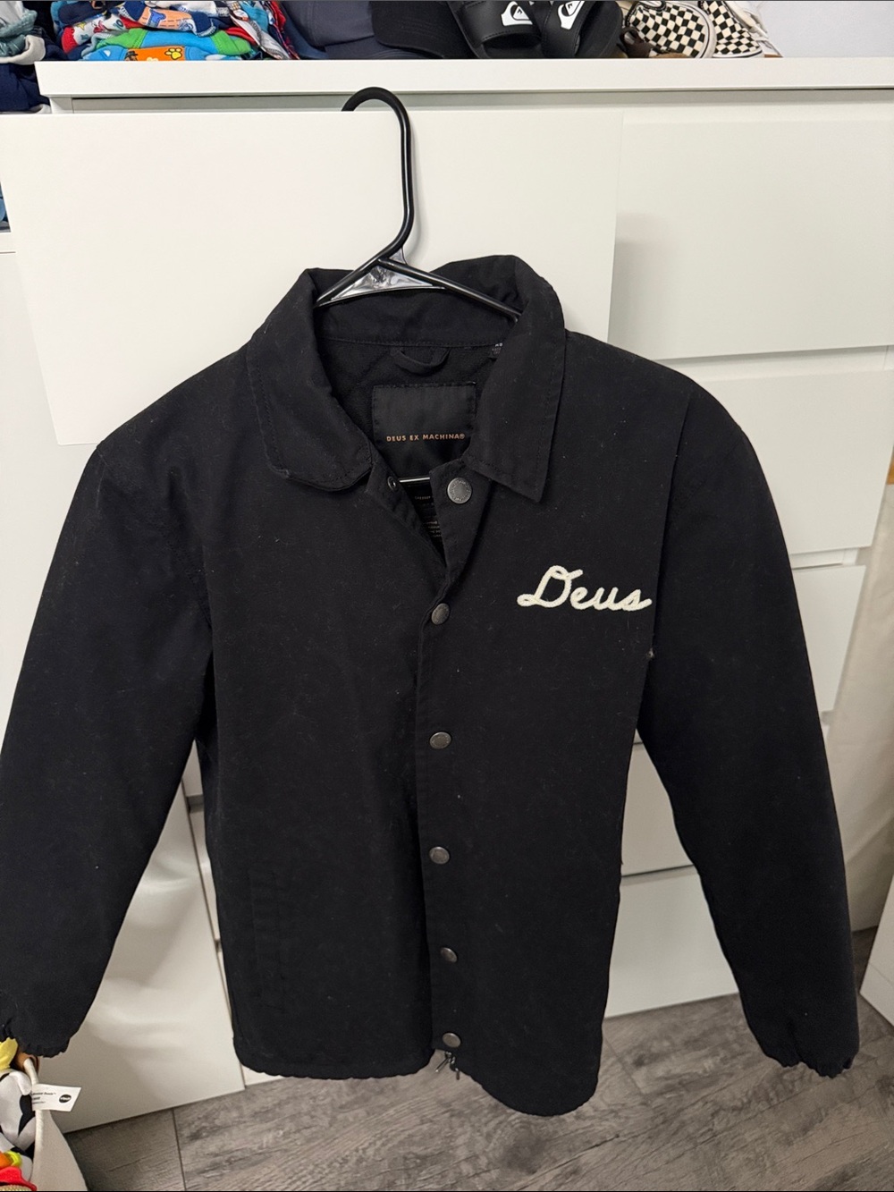Men’s Deus ex machina Black Logo Coach Jacket